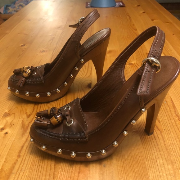 Gucci slingback heels - Picture 1 of 4